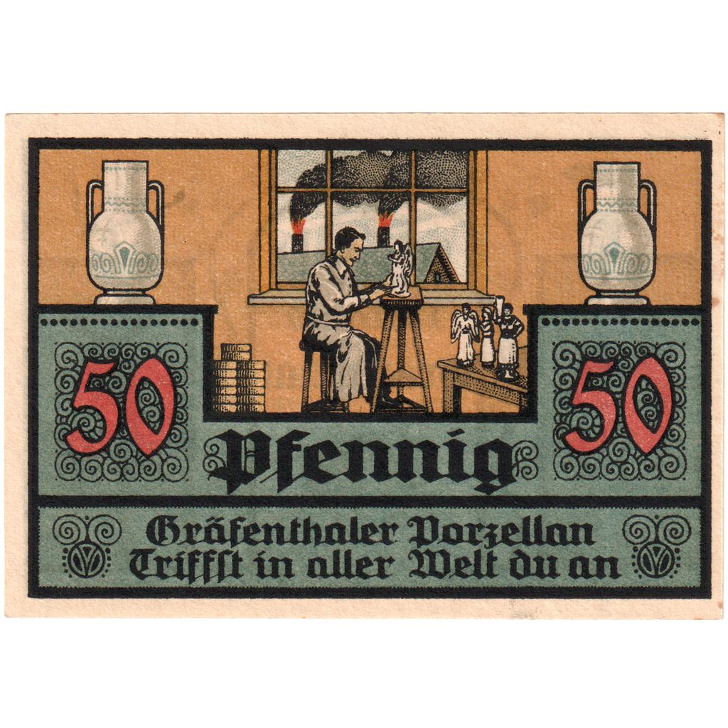 Germany, Grafenthal, 50 Pfennig, AU(55-58)