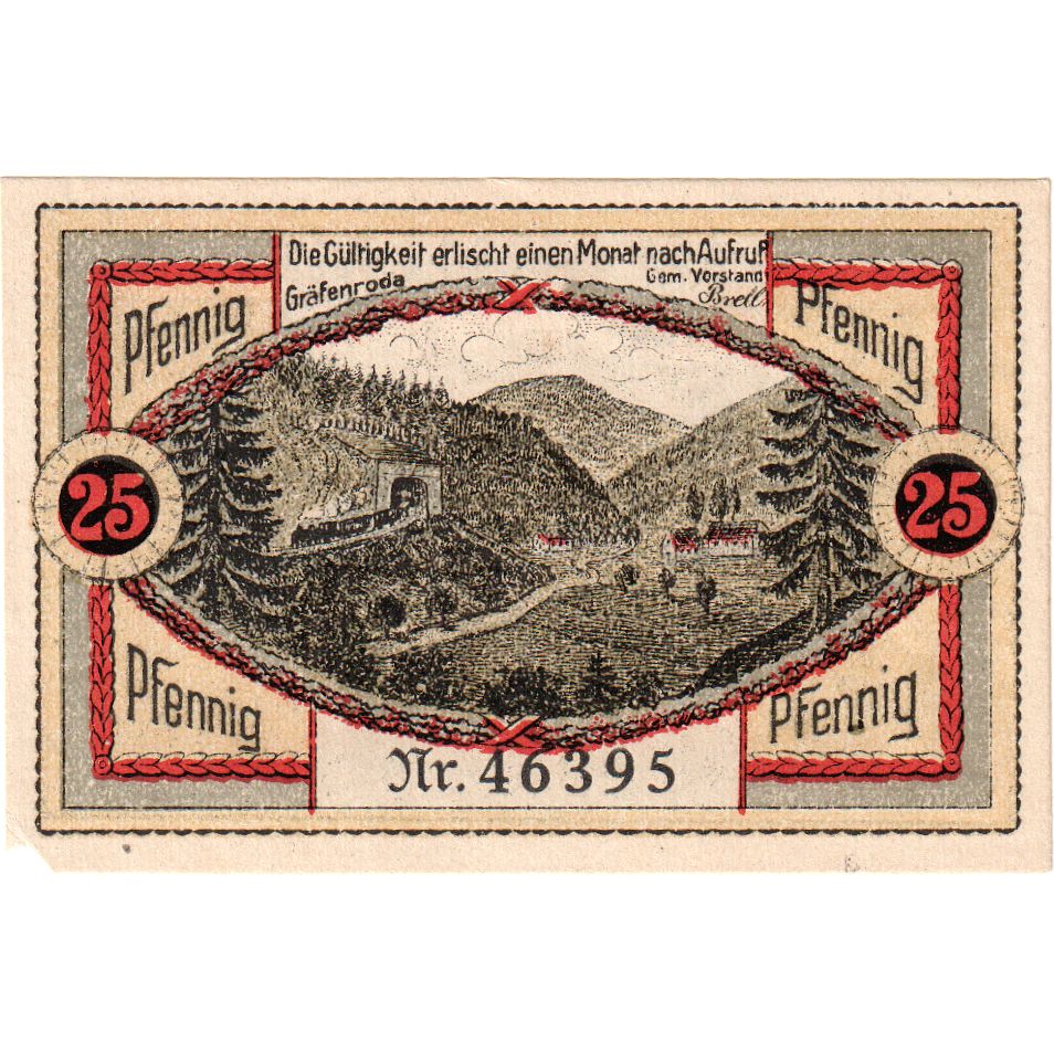 Germany, Grafenroda, 25 Pfennig, AU(55-58)