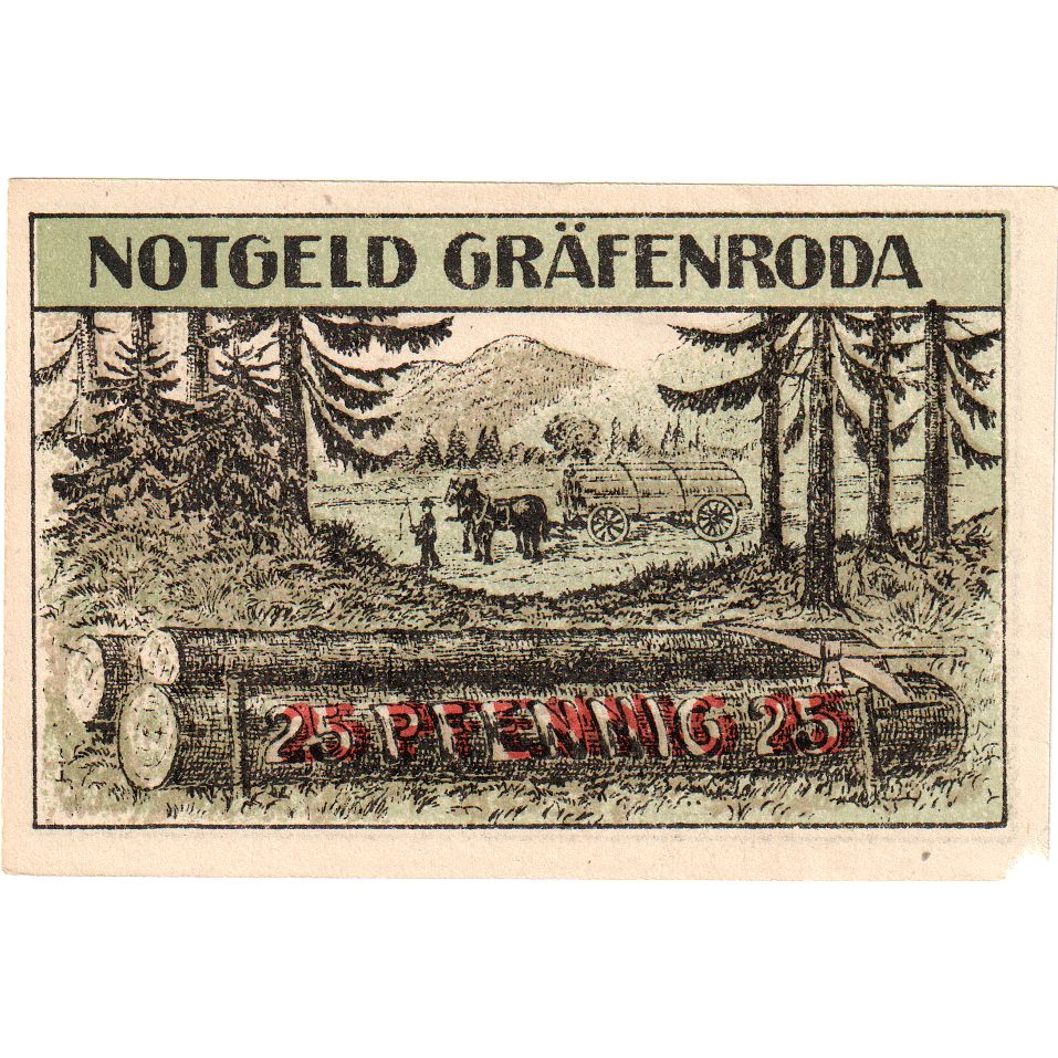 Germany, Grafenroda, 25 Pfennig, AU(55-58)