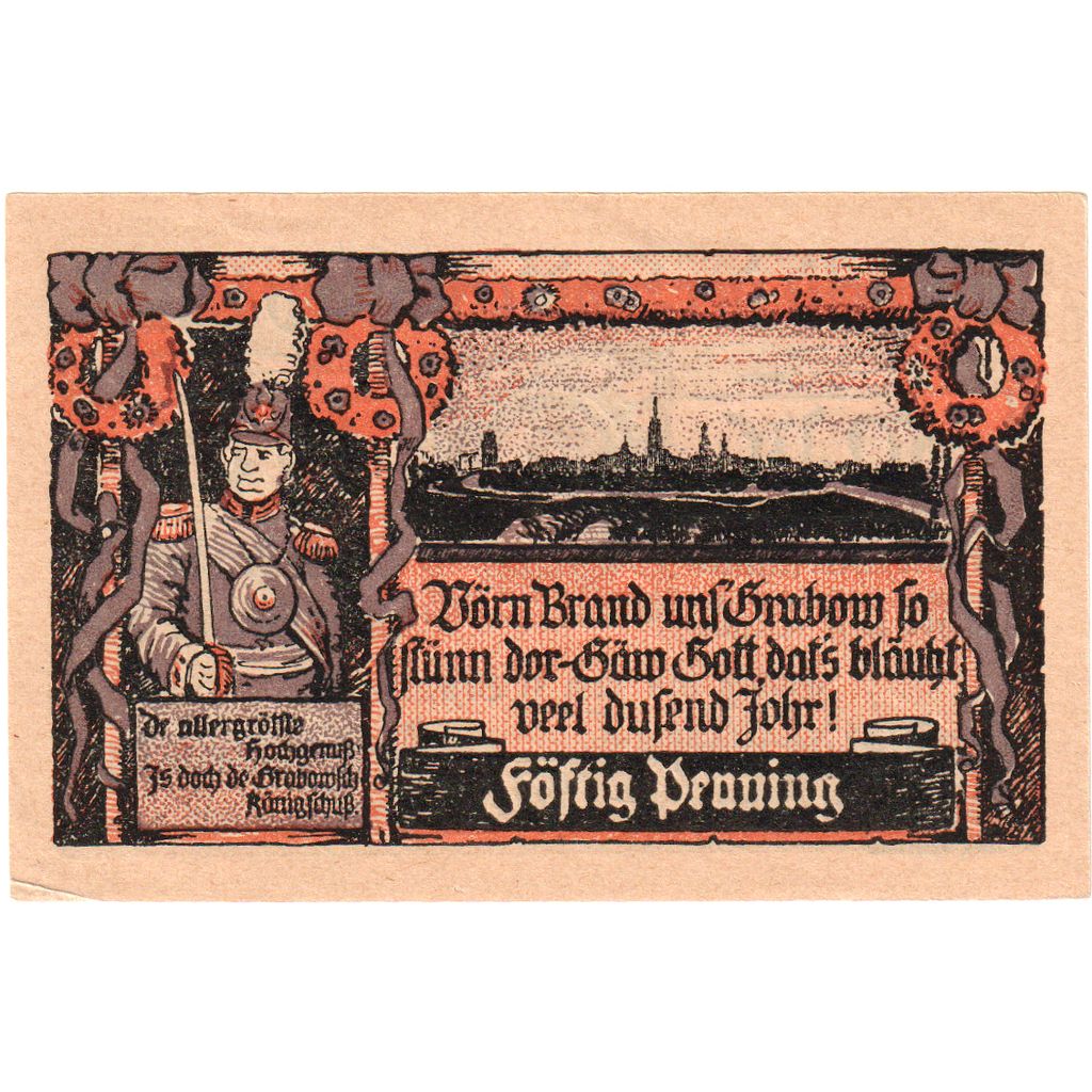 Germany, Grabow, 50 Pfennig, 1922-06-30, AU(55-58)