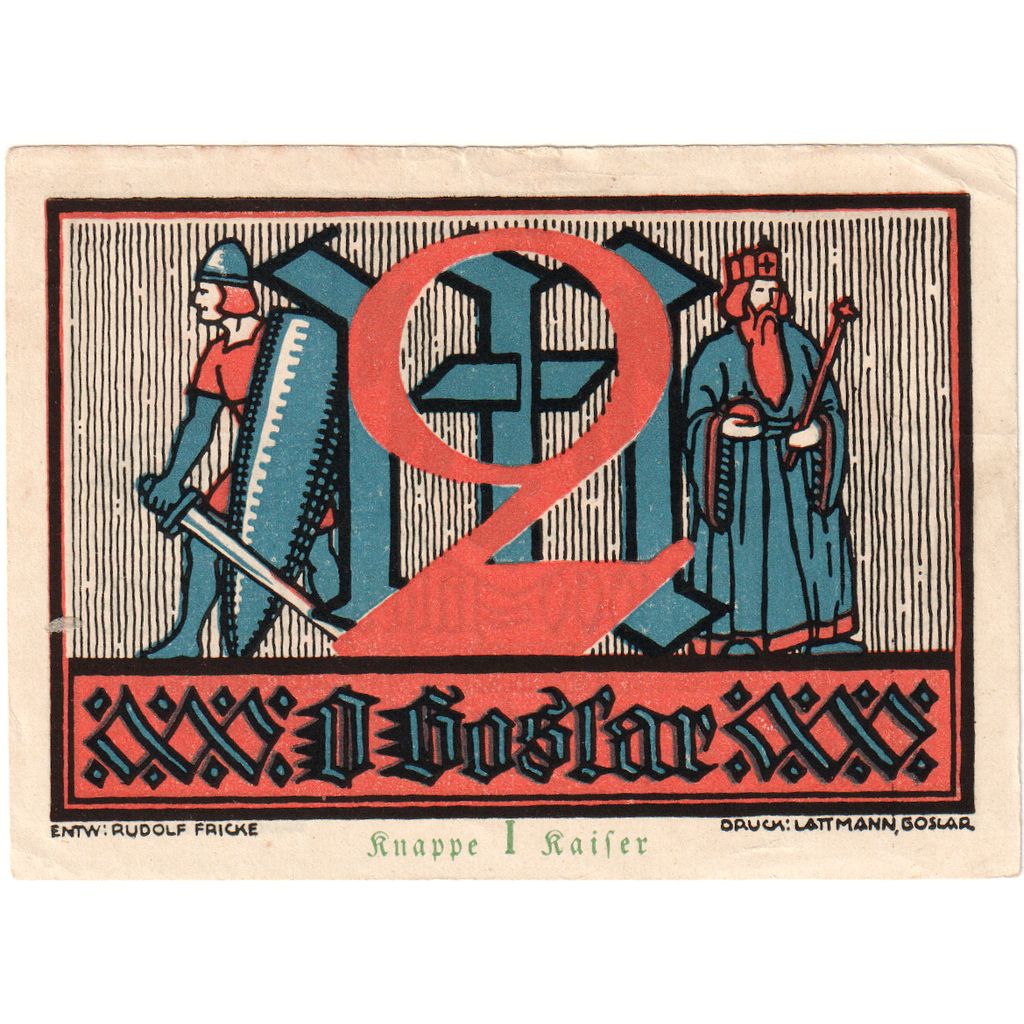 Germany, Goslar, 2 Mark, 1922-07-02, AU(55-58)