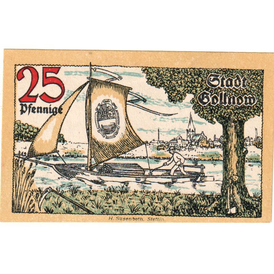 Germany, Gollnow, 25 Pfennig, UNC(63)