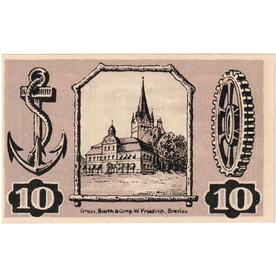 Germany, Gollnow, 10 Pfennig, 1921-02-15, UNC(63)