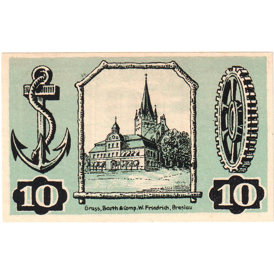 Germany, Gollnow, 10 Pfennig, 1921-02-15, UNC(63)