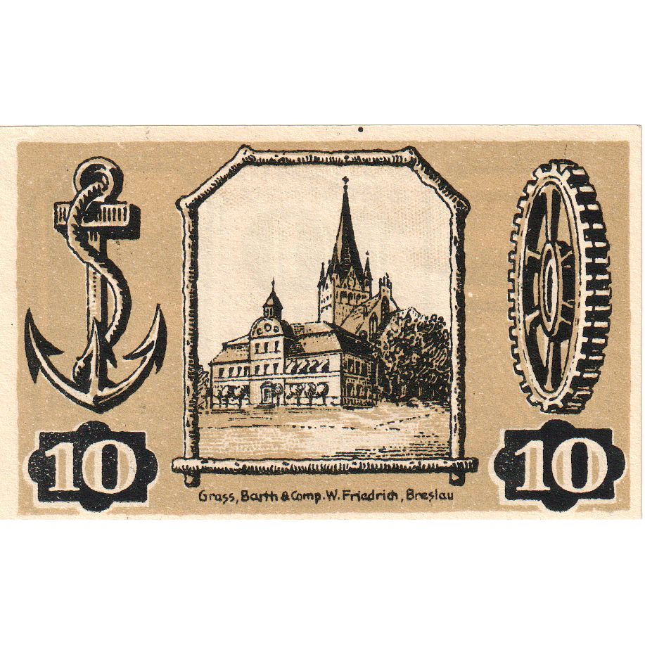 Germany, Gollnow, 10 Pfennig, 1921-02-15, UNC(63)