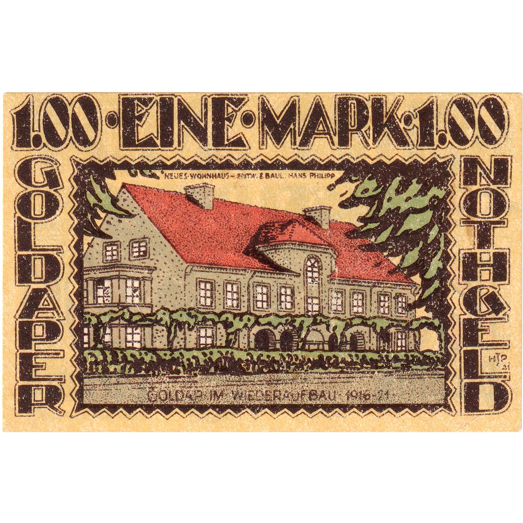 Deutschland, Goldap, 100 Pfennig, 1921-12-31, UNZ-