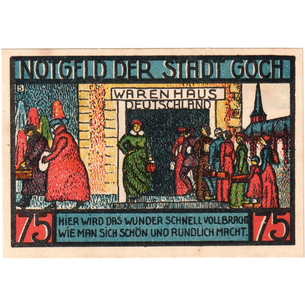 Deutschland, Goch, 75 Pfennig, 1922-01-01, VZ