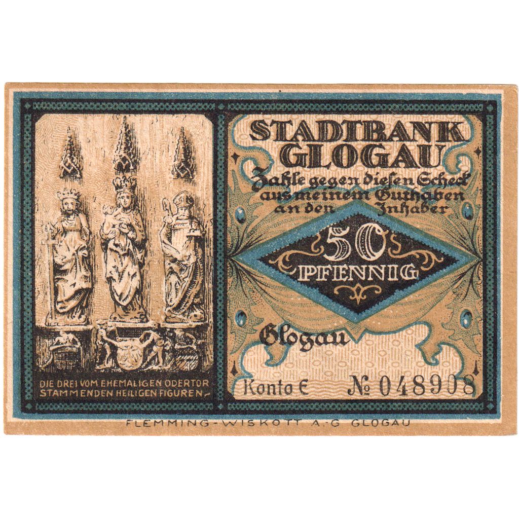 Germania, Glogau, 50 Pfennig, SPL