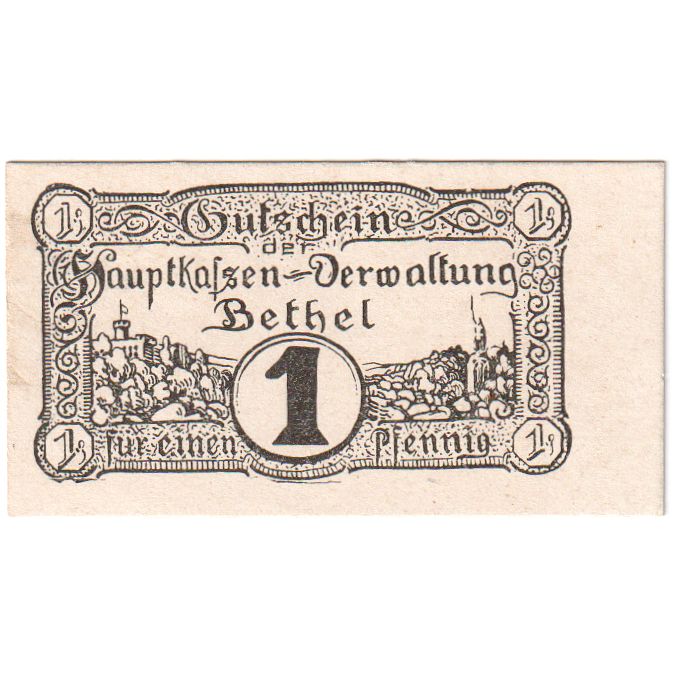 Deutschland, Bielefeld Hauptkassen Verwaltung, 1 Pfennig, UNZ-