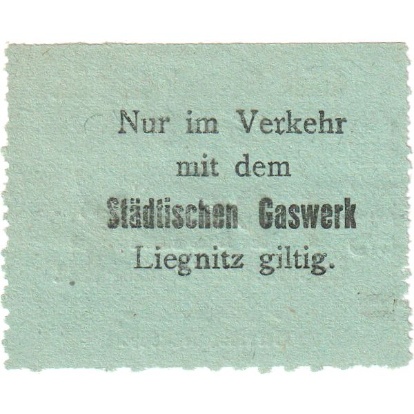 Deutschland, Gaswerk Liegnitz, 1 Pfennig, 1922-01-07, UNZ-