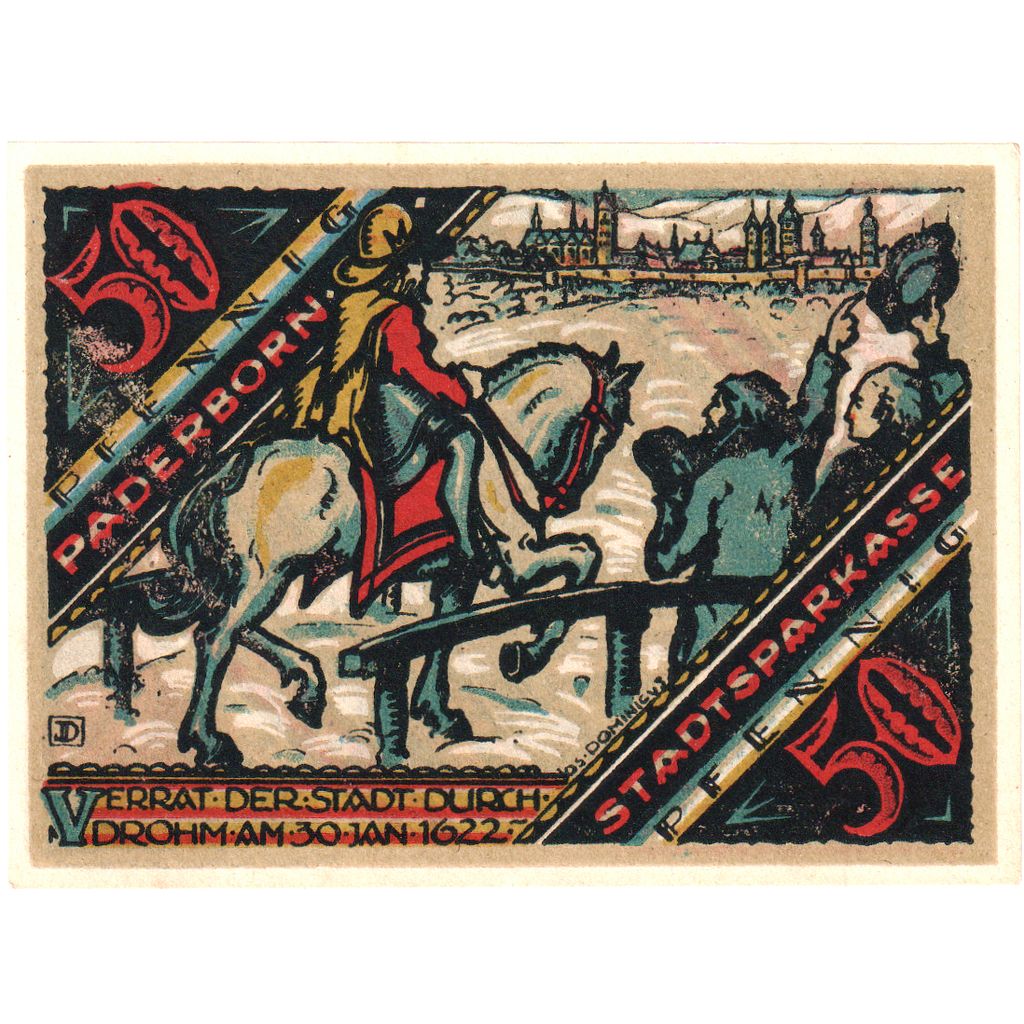 Germania, Paderborn, 50 Pfennig, 1921-11-10, SPL