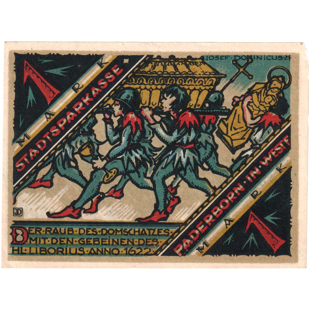 Germany, Paderborn, 1 Mark, 1921-11-10, UNC(63)