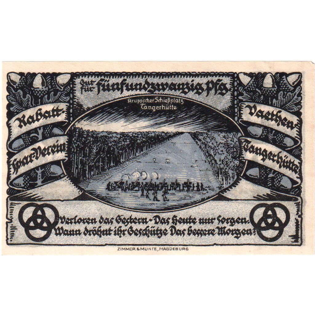 Germany, Vaethen-Tangerhütte, 25 Pfennig, 1921-08-01, AU(55-58)