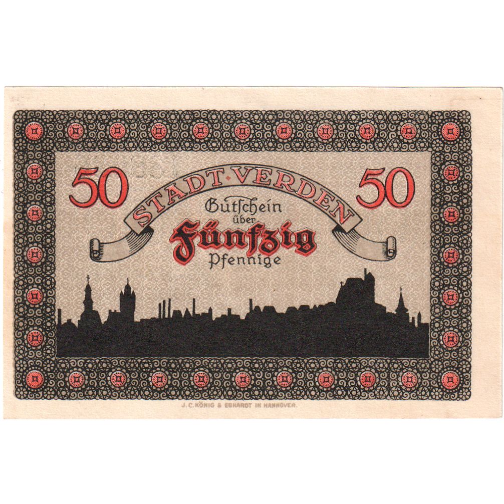 Germania, Verden, 50 Pfennig, 1920-06-01, SPL