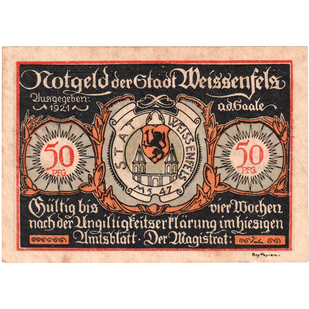 Germania, Weissenfels, 50 Pfennig, BB