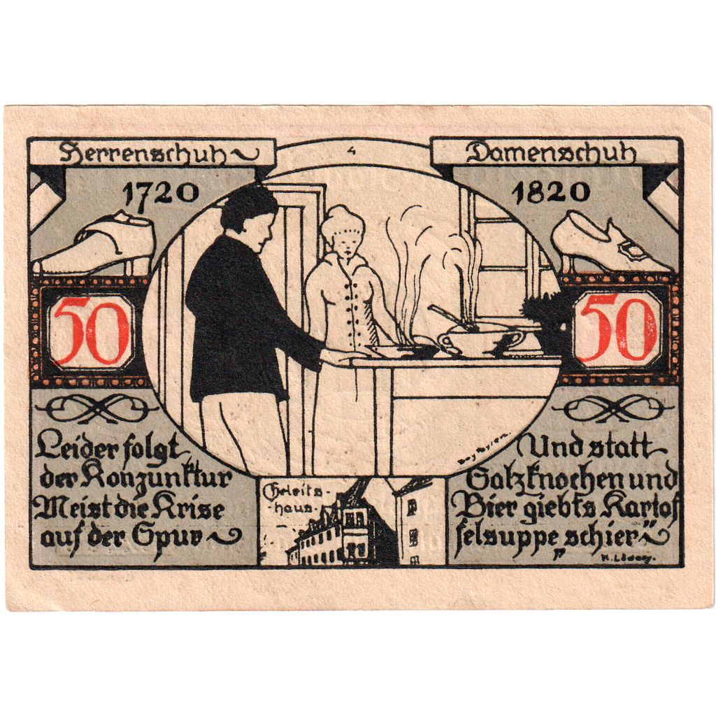 Germany, Weissenfels, 50 Pfennig, AU(55-58)