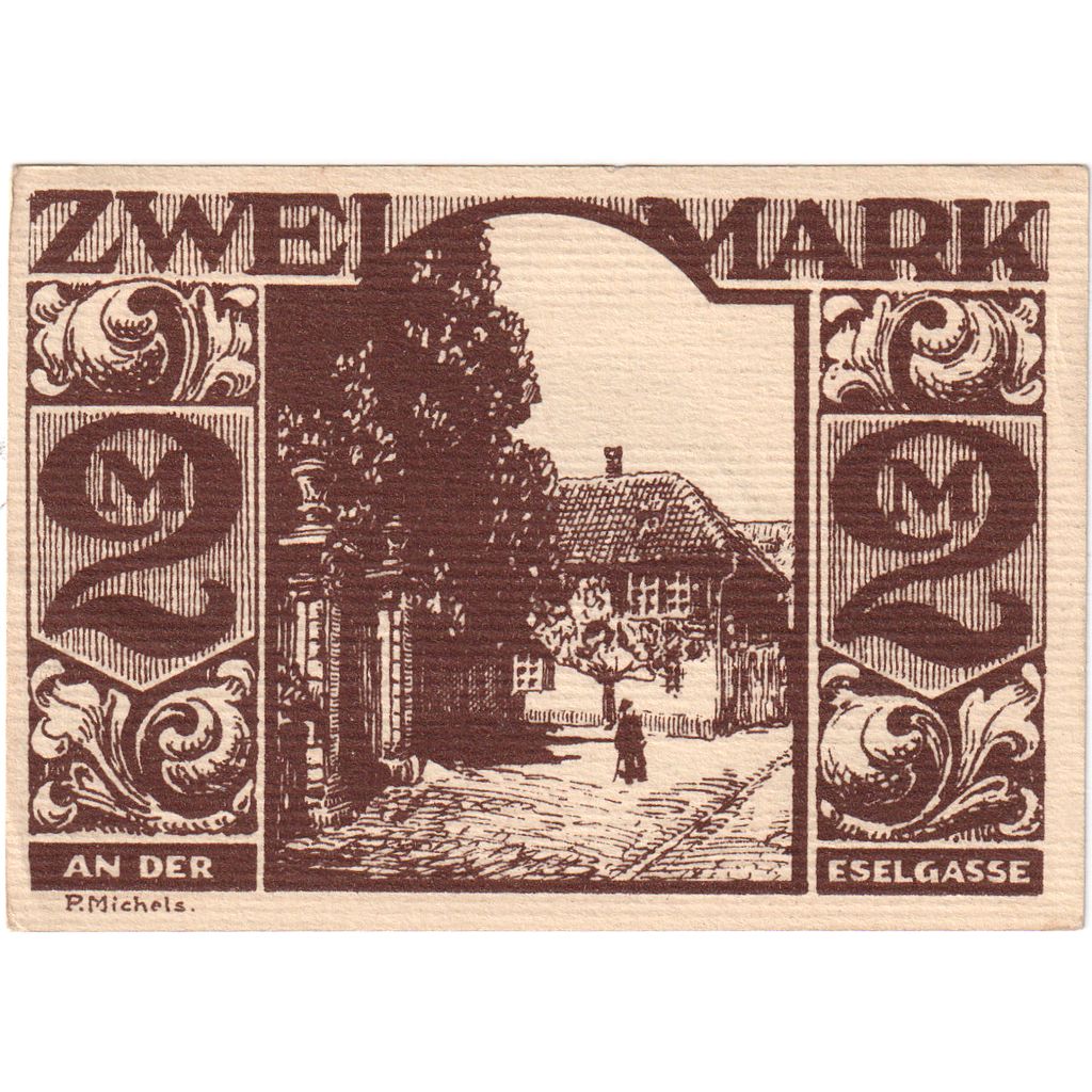 Alemania, Paderborn, 2 Mark, 1921-11-10, SC