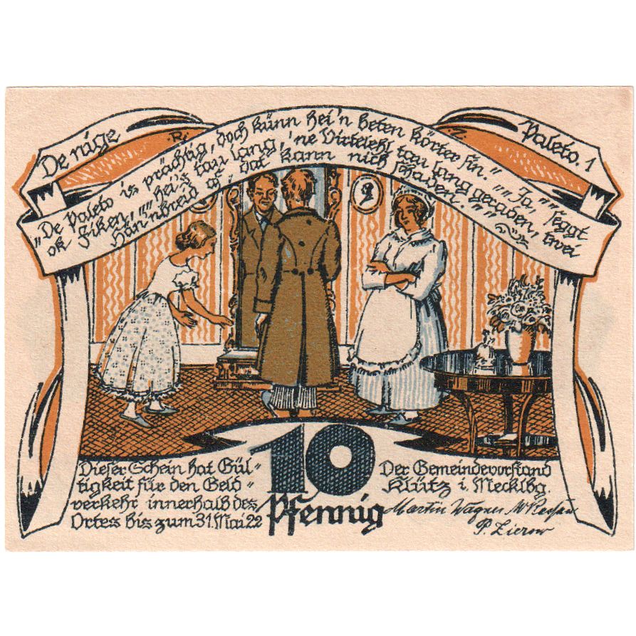 Alemania, Klütz, 10 Pfennig, 1922-05-31, SC