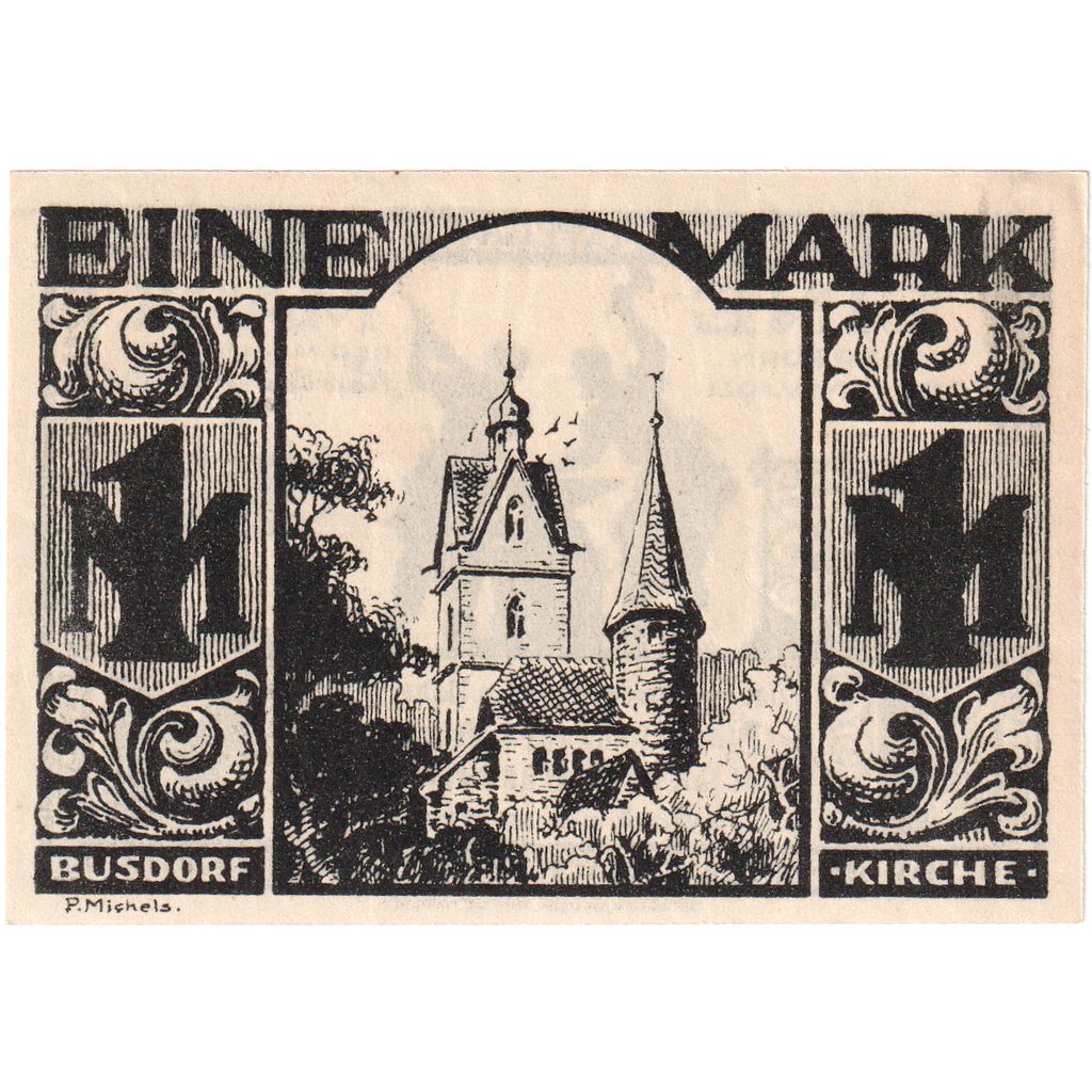 Germany, Paderborn, 1 Mark, 1921-11-10, UNC(63)