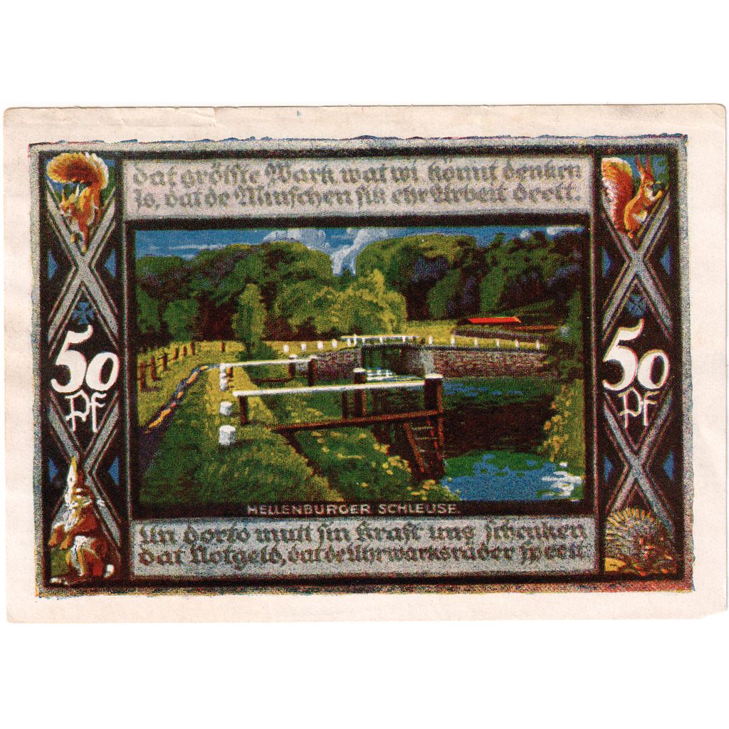 Germany, Poppenbüttel, 50 Pfennig, 1921-12-31, EF(40-45)