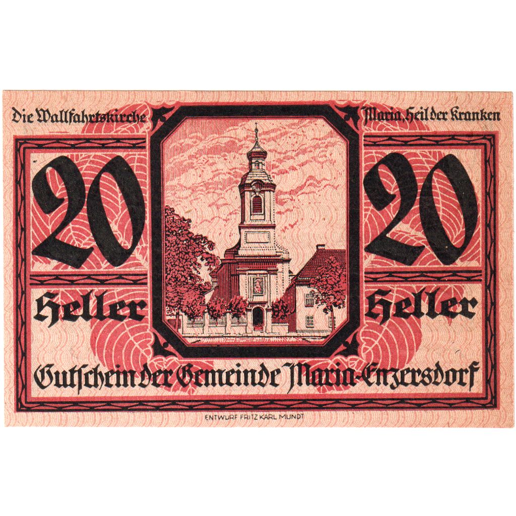 Austria, Enzersdorf, 20 Heller, 1920-12-31, SC