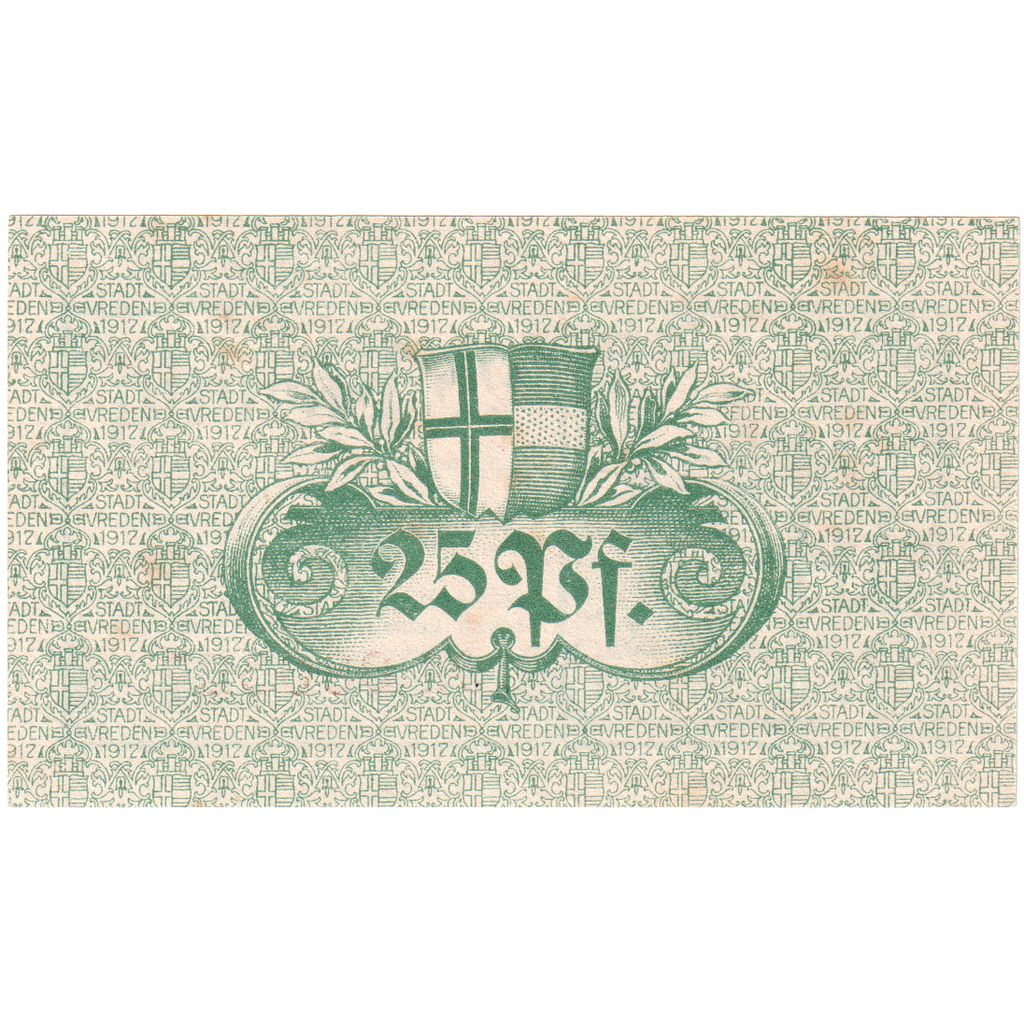 Germany, Vreden, 25 Pfennig, 1917-07-01, UNC(63)