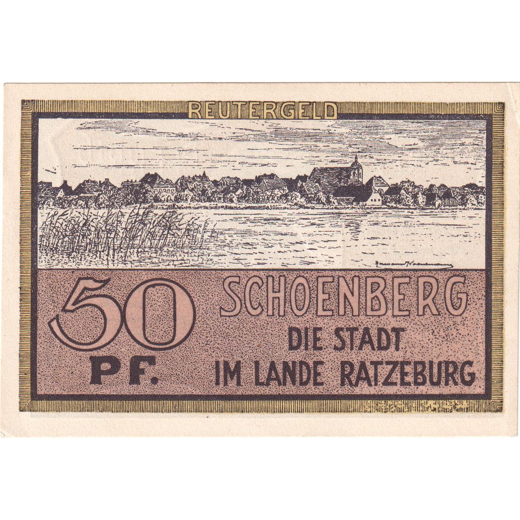 Germany, Schoenberg, 50 Pfennig, 1922-05-31, UNC(63)