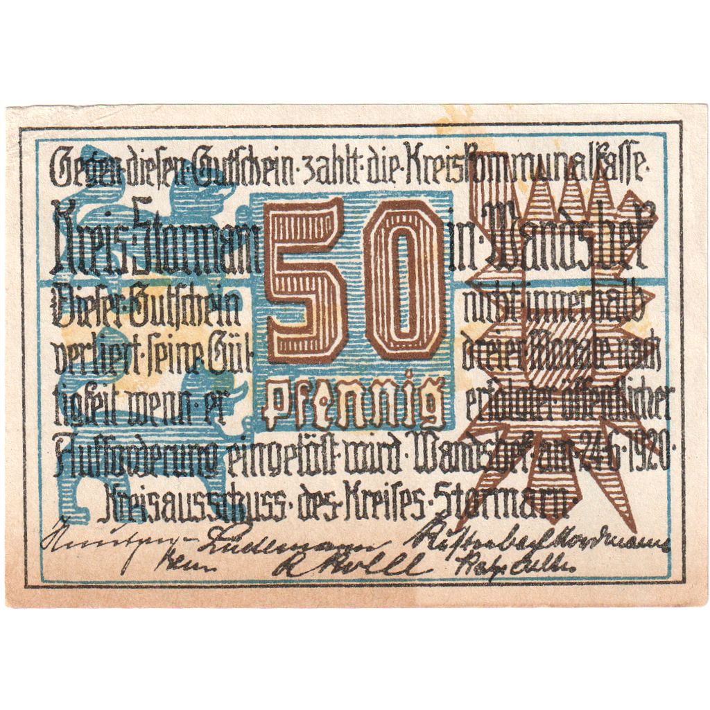 Deutschland, Stormarn, 50 Pfennig, 1920-06-24, SS