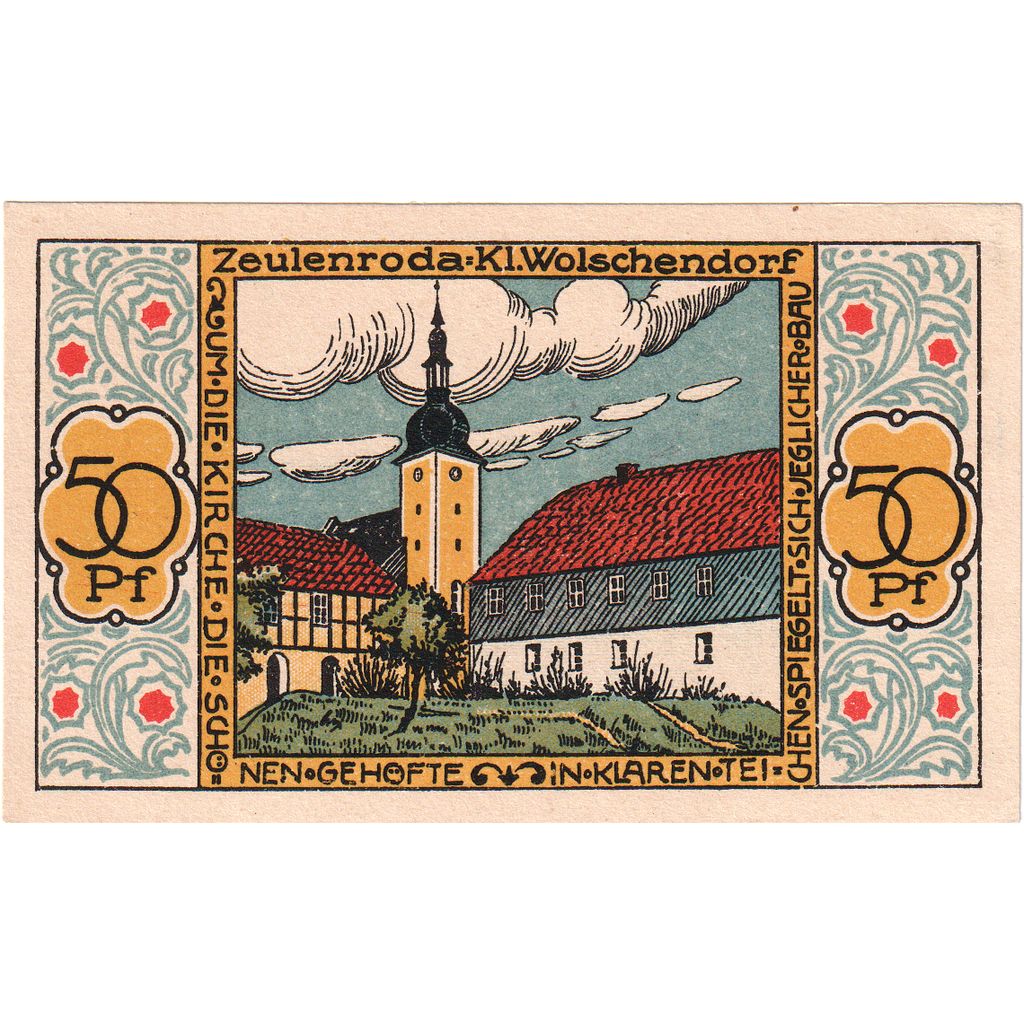 Germany, Zeulenroda, 50 Pfennig, 1921-12-31, UNC(63)