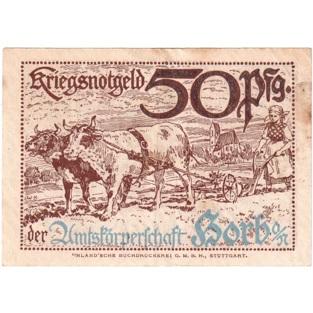 Germany, Horb, 50 Pfennig, EF(40-45)
