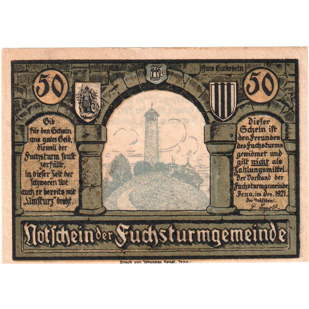 Deutschland, Jena, 50 Pfennig, VZ