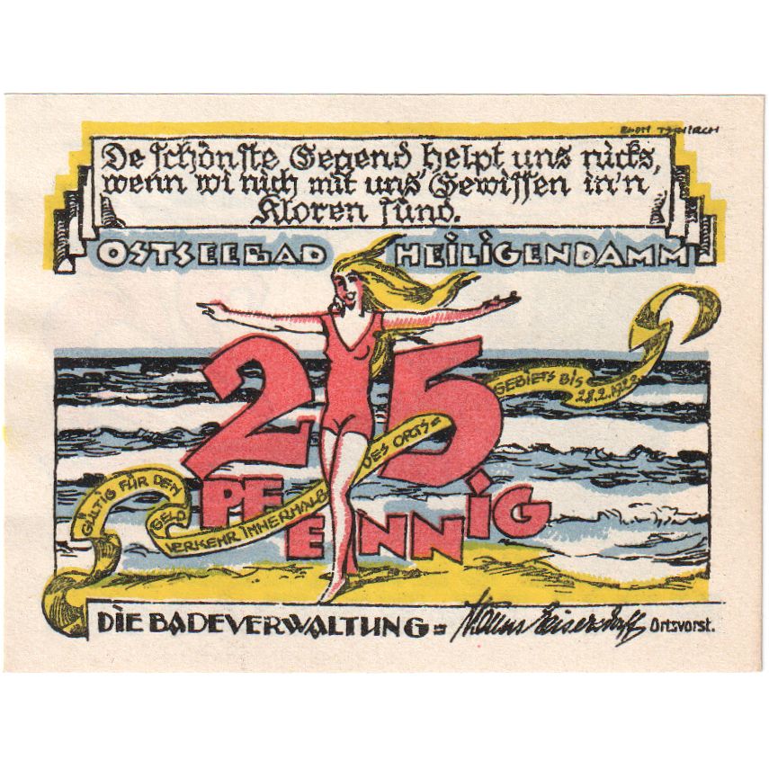 Deutschland, Heiligendamm, 25 Pfennig, 1922-02-28, UNZ-