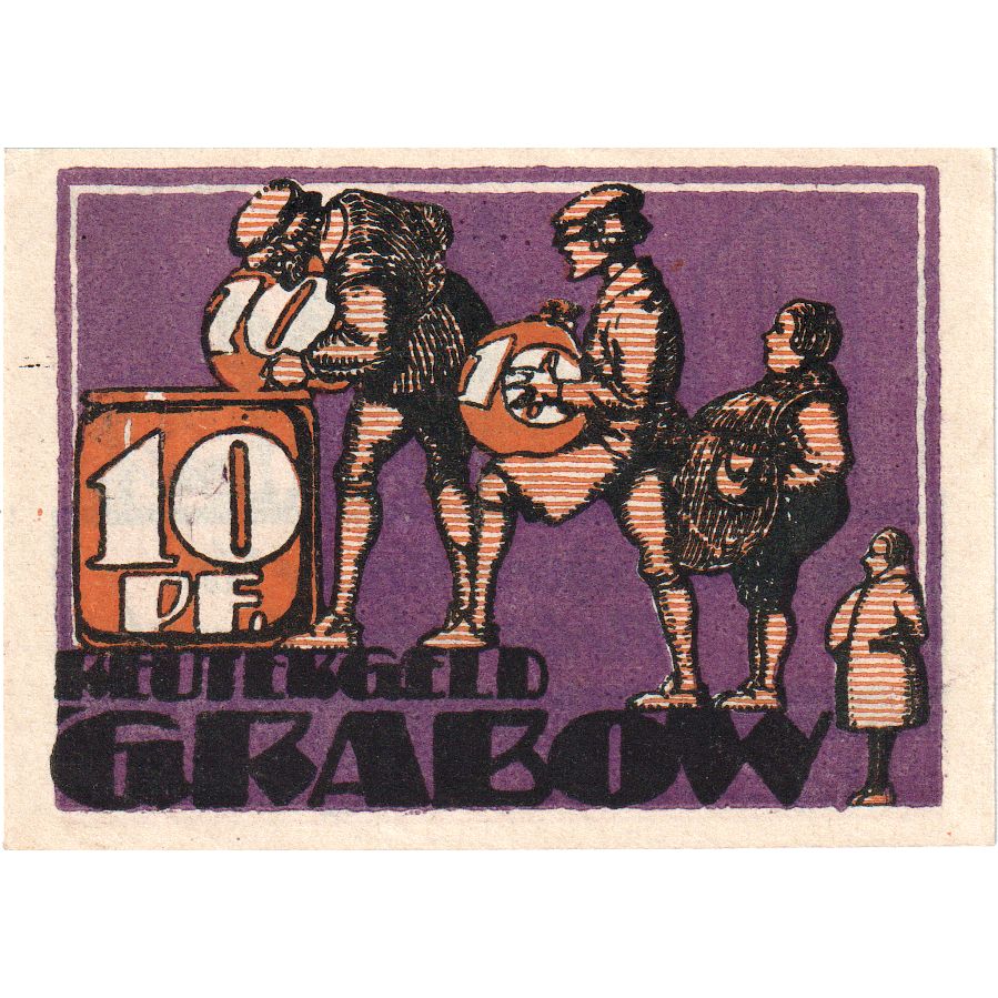 Alemania, Grabow, 10 Pfennig, 1921-12-31, SC