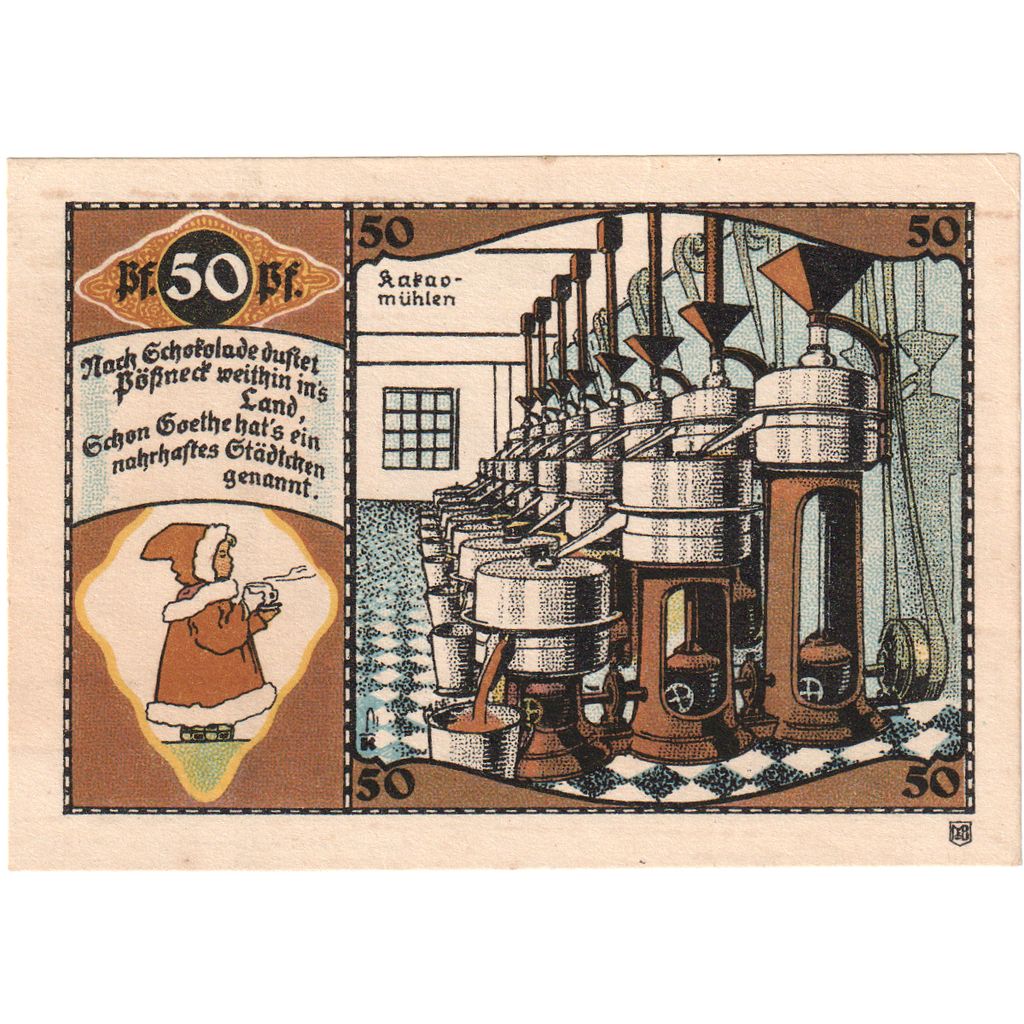 Alemania, Possneck, 50 Pfennig, SC