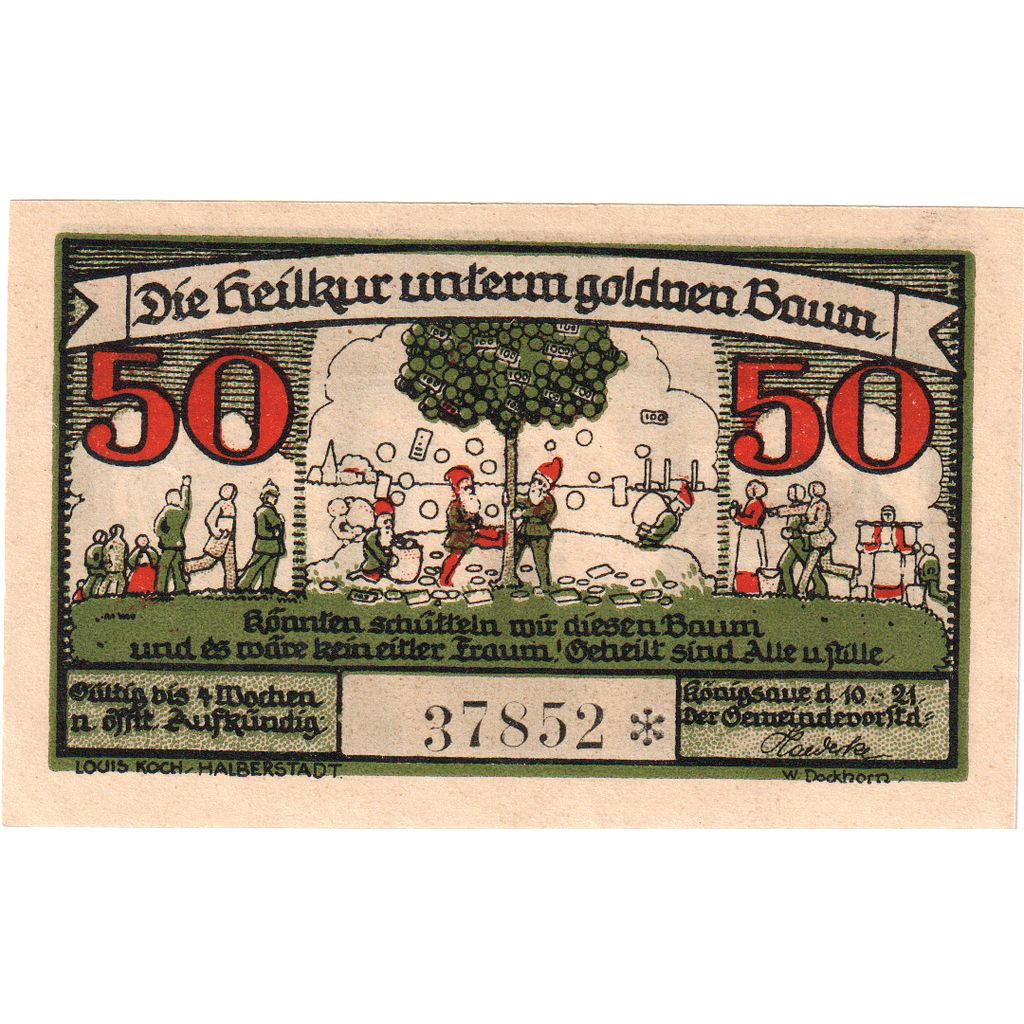 Alemania, Königsaue, 50 Pfennig, SC