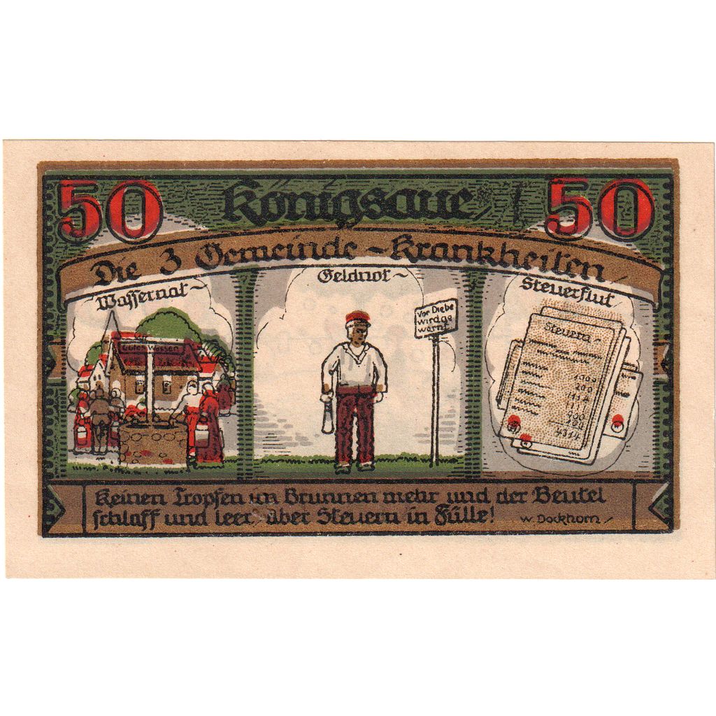 Alemania, Königsaue, 50 Pfennig, SC