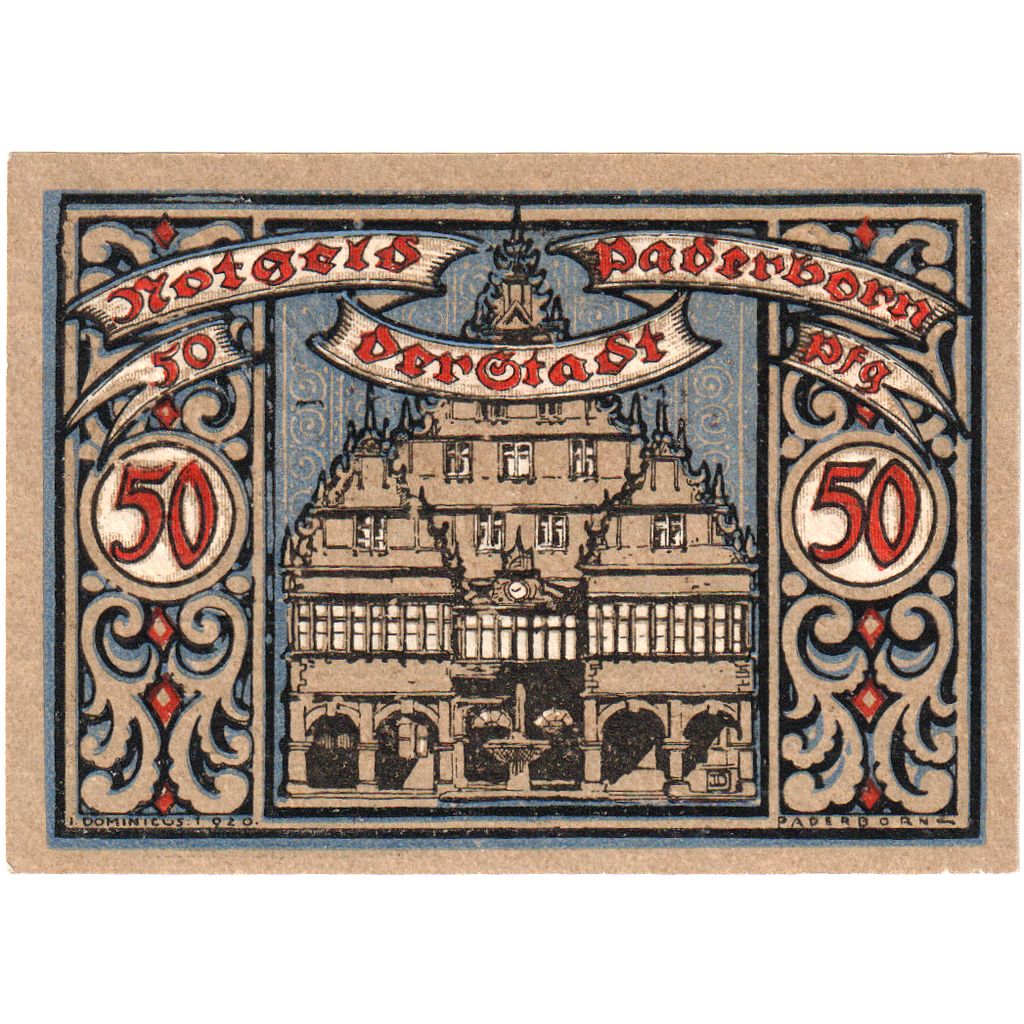 Alemania, Paderborn, 50 Pfennig, 1920-03-01, SC