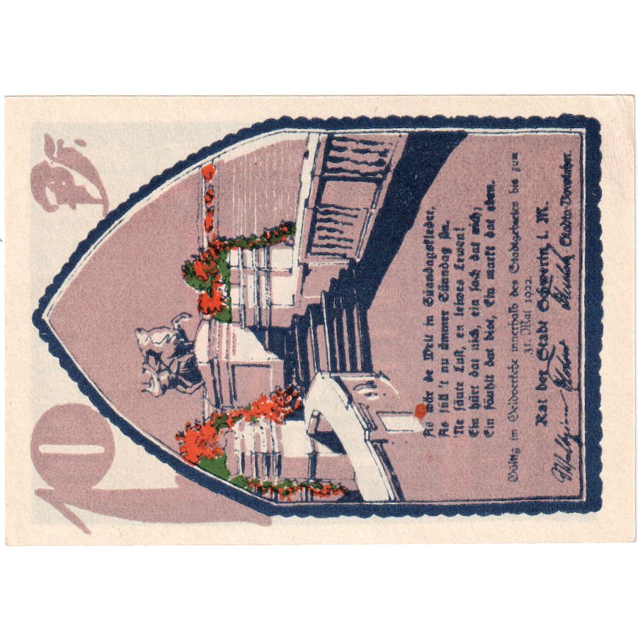 Deutschland, Schwerin, 10 Pfennig, 1922-05-31, UNZ-