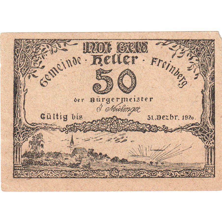 Austria, Freinberg, 50 Heller, 1920-12-31, SC