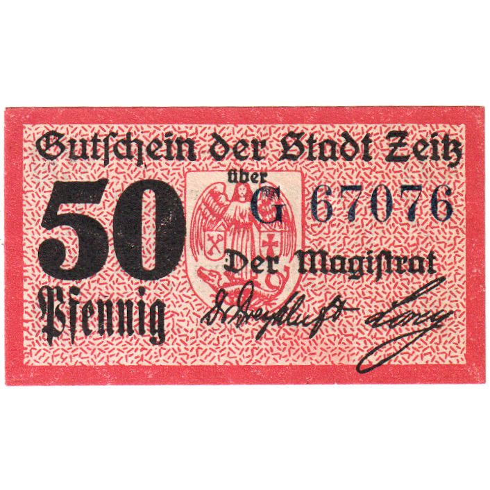 Deutschland, Zeitz, 50 Pfennig, UNZ-