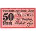 Deutschland, Zeitz, 50 Pfennig, UNZ-
