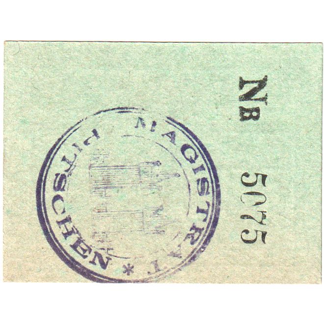 Deutschland, Pitschen, 50 Pfennig, 1921-12-31, UNZ-
