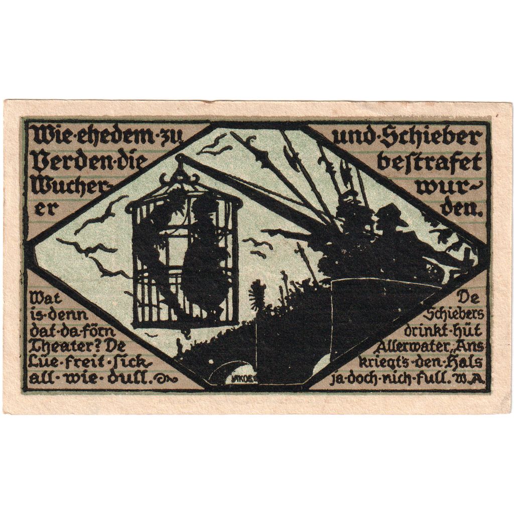 Germany, Verden, 50 Pfennig, 1923-01-01, AU(55-58)