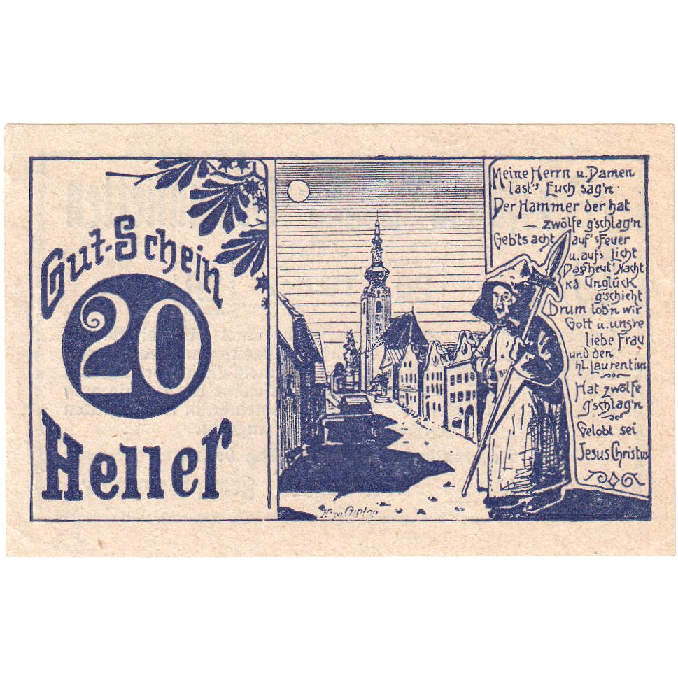 Austria, Gramastetten, 20 Heller, 1920-05-01, SC