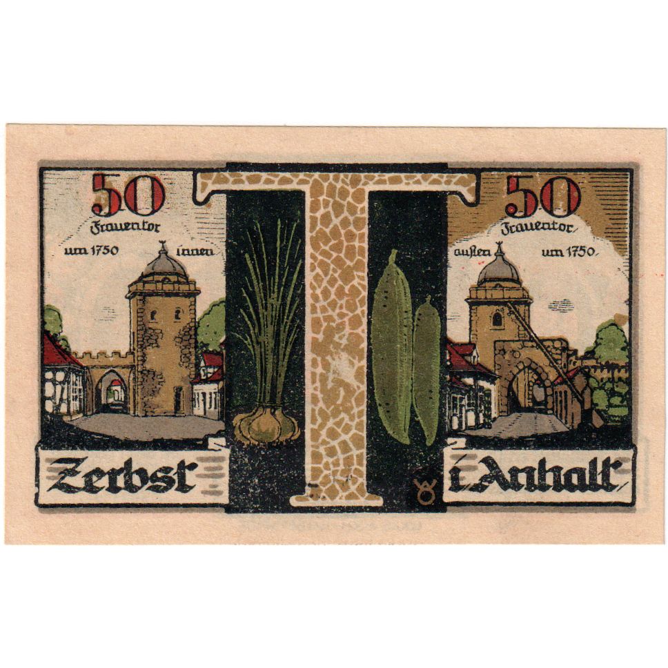 Deutschland, Zerbst, 50 Pfennig, 1921-07-01, UNZ-