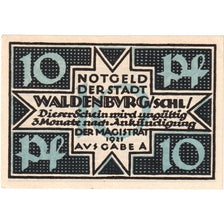 Deutschland, Waldenburg, 10 Pfennig, UNZ-