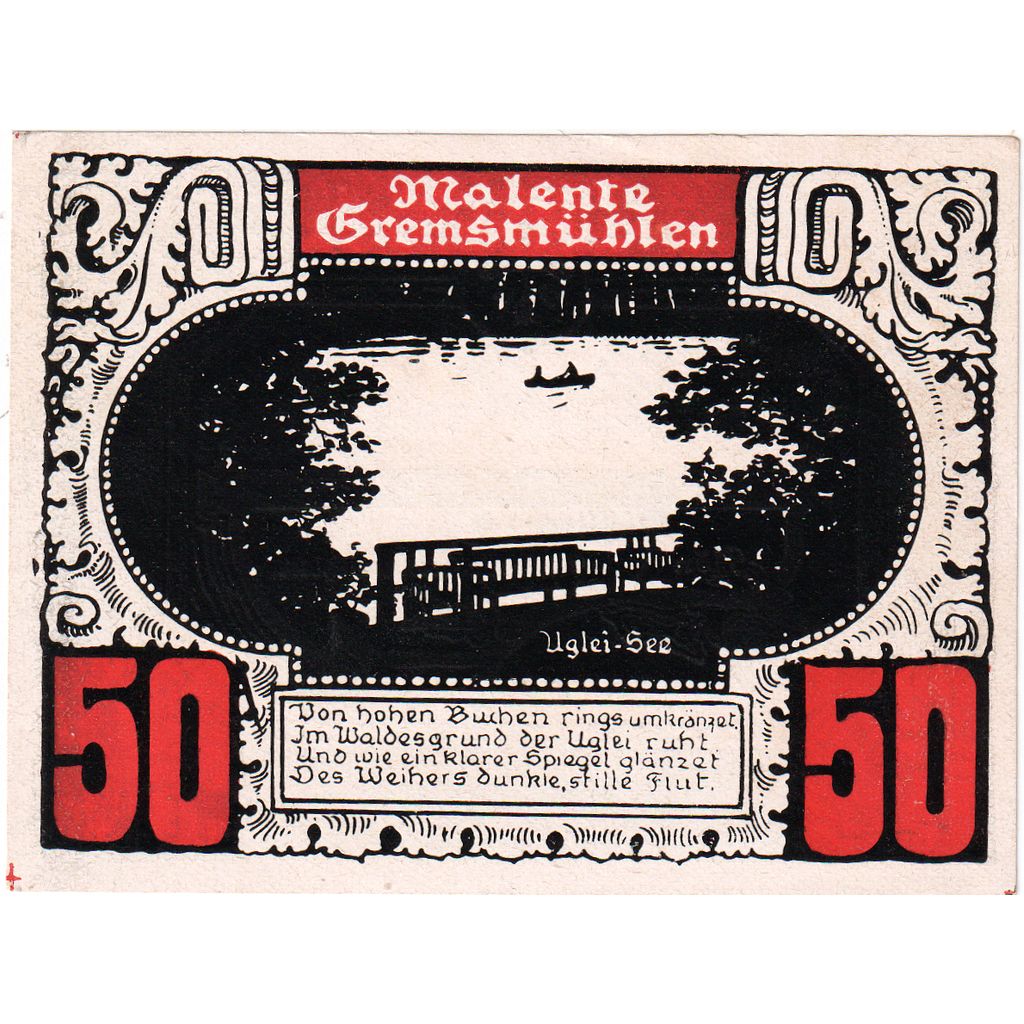 Deutschland, Plön, 50 Pfennig, UNZ-