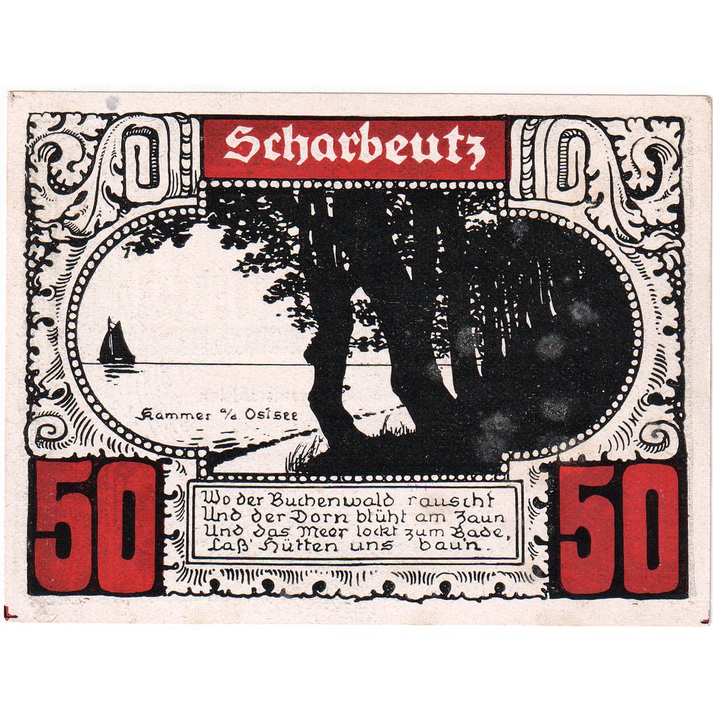 Niemcy, Plön, 50 Pfennig, UNC(63)