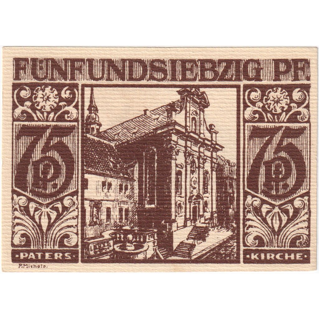 Deutschland, Paderborn, 75 Pfennig, 1921-11-10, UNZ-