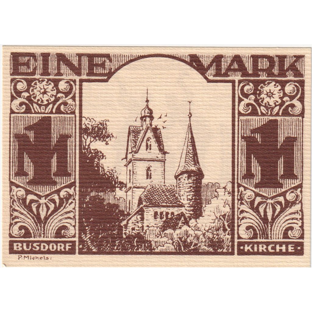 Alemanha, Paderborn, 1 Mark, 1921-11-10, UNC(63)